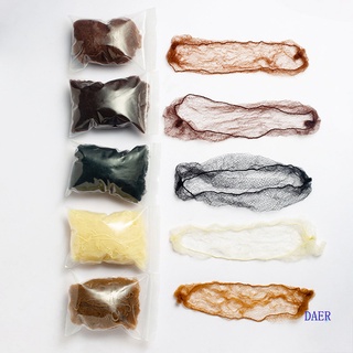 Daer 20pcs/Set Rede De Cabelo Descartável Nylon Invisível Touca Linhas Macias Elástico Borda Elástica Dançando Esportivo Estilo/Multicolorido