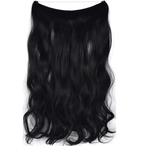 Aplique De Cabelo Humano Ondulado Tic Tac 40cm 100g 2 Telas