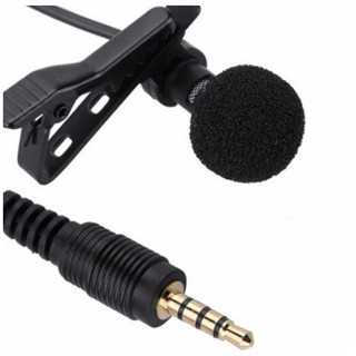 Mini Microfone Condensador Com Clip-On Lapela Com Fio Para Celular / Laptop em Oferta na Shopee