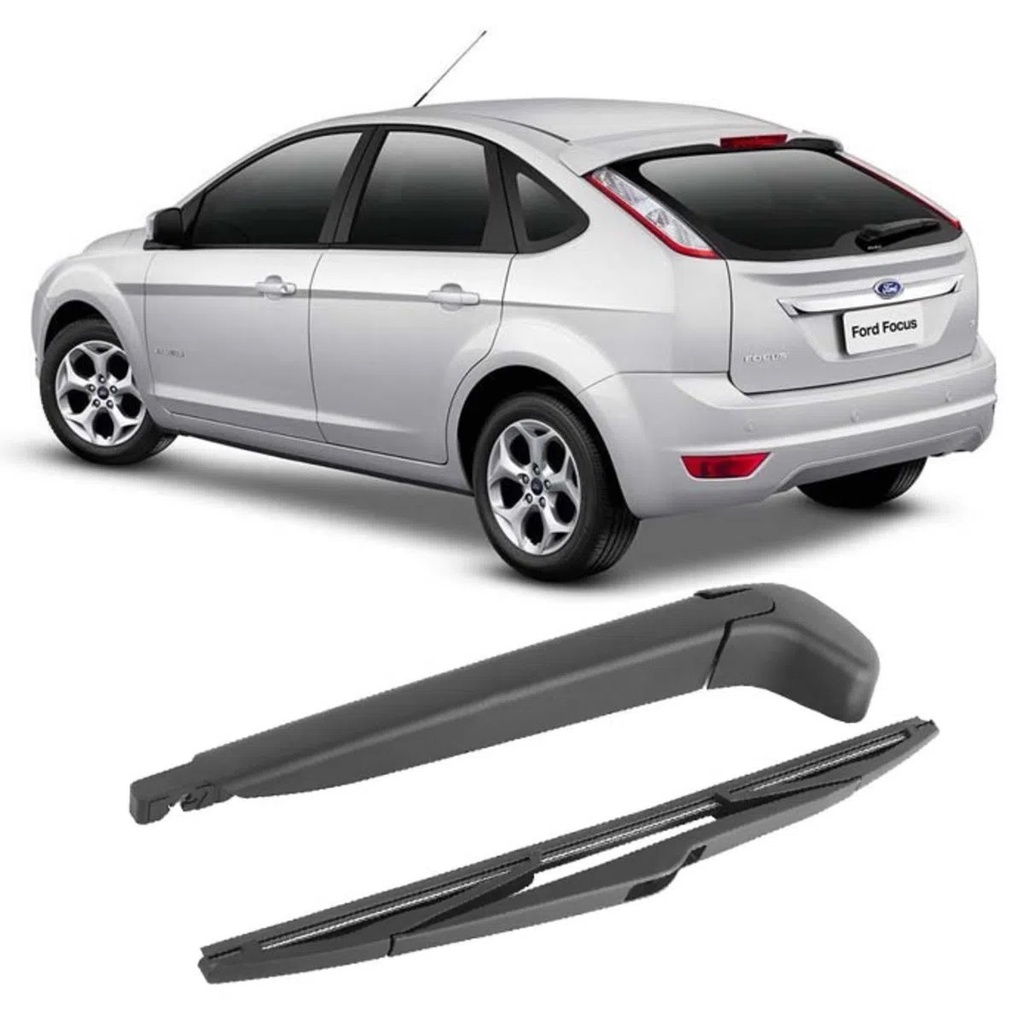 Haste / Braço completo com Palheta  Limpador de Parabrisa Traseiro  Ford Focus ano 2007 2008 2009 2010 2011