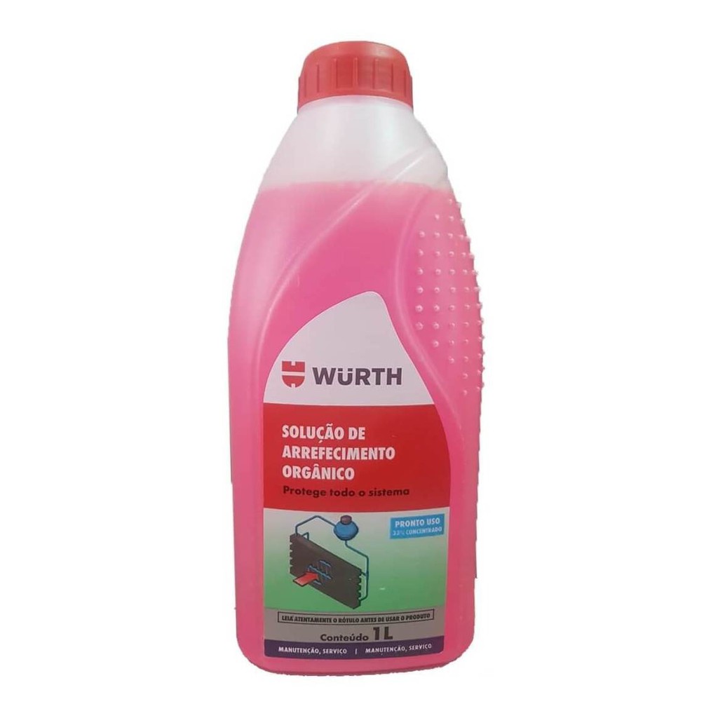 Aditivo Radiador Wurth Orgânico Arrefecimento 1lt