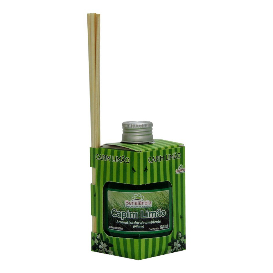 Aromatizante Difusor Capim Limao 280 Ml Perfuma Ambientes