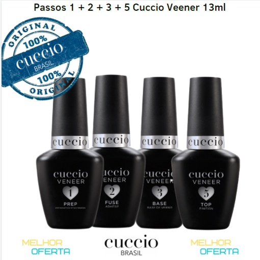 Kit Blindagem 13ml Cuccio = Passo 1, 2, 3 e 5
