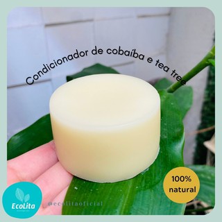 Condicionador sólido de copaíba e tea tree | Xô oleosidade | Vegano, artesanal e eco.