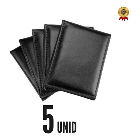 Kit 5 Carteira Masculina Slim Porta Cartão Barato Atacado