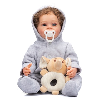 NPK 55 Cm Corpo Inteiro De Silicone Macio Real Toque Reborn Yannik Ideal Do Bebê Menino Boneca Presentes Para As Crianças Brinquedo De Banho À Prova D