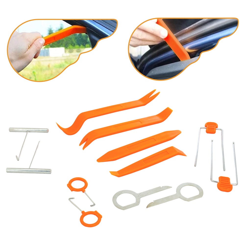 Kit Espátula Nylon Desmontar Painel E Porta De Carro 12pç
