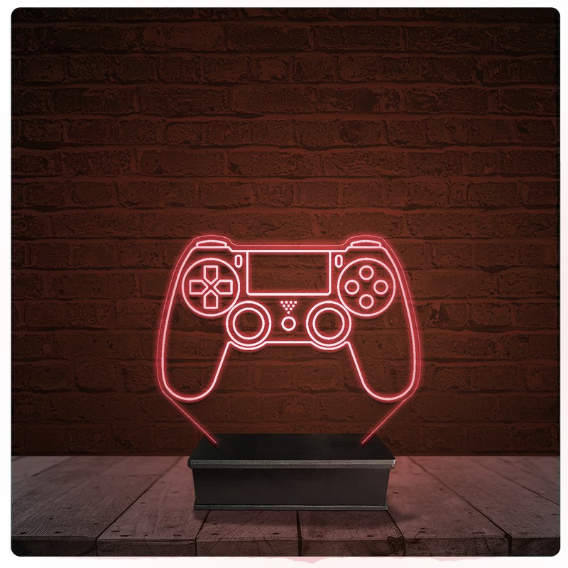 Abajur Luminária Acrílico Led - PS4 Playstation controle