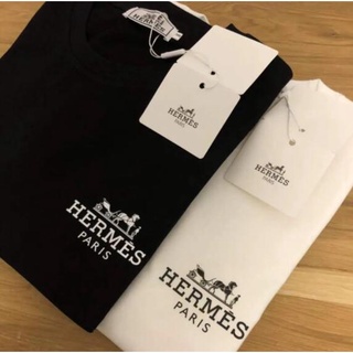 Camiseta De Algodão Unissex Manga Curta Casual HERMES P-5xg