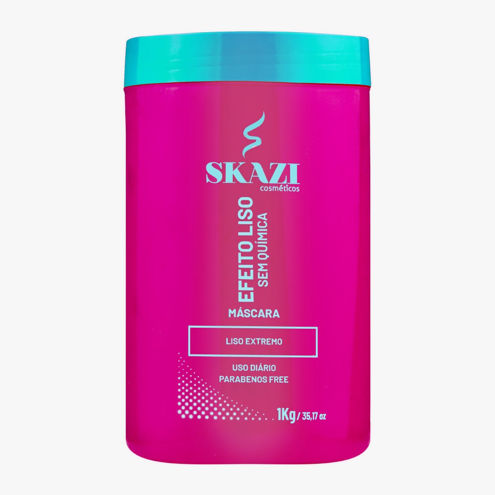 Mascara Capilar De Tratamento Skazi Vegana Efeito Liso 01 Kg em Oferta na Shopee