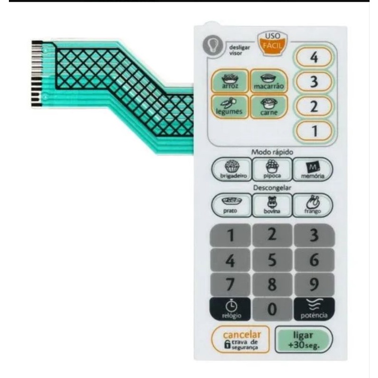 Membrana Teclado Microondas Consul Cmp25