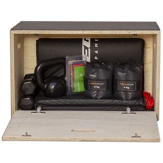 Kit Caixa De Salto Plyobox Jump Box Para Crossfit + Itens Academia ...