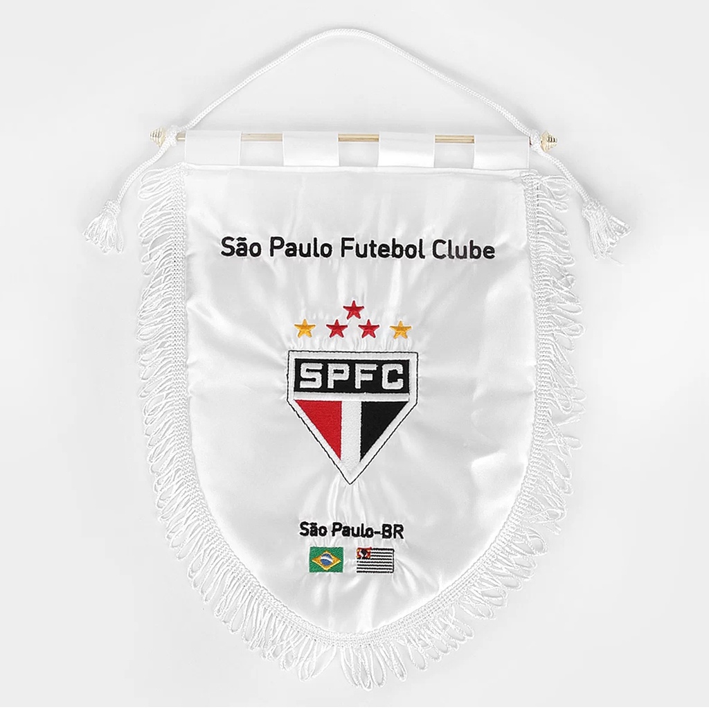 Flâmula Bordada 35X27cm Oficial do São Paulo
