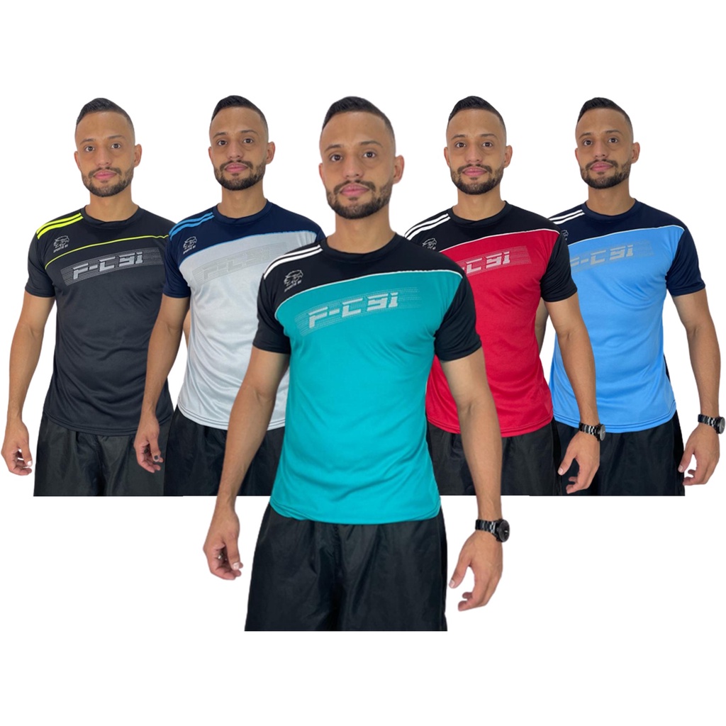 KIT 7 CAMISETA MASCULINA MANGA CURTA DRY- FIT ACADEMIA TREINO BIKE CICLISMO CROOS FIT PROMOÇÃO!