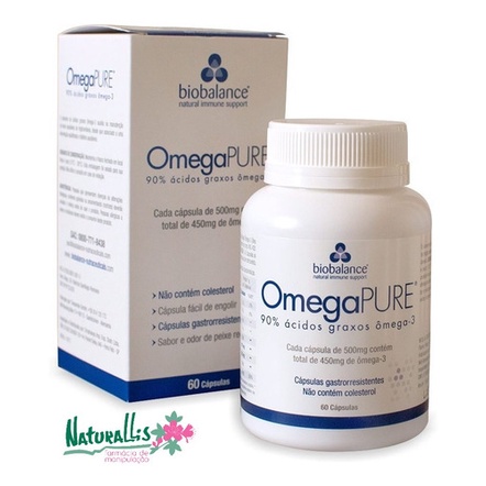 Ômega 3 Importado da Alemanha - Omegapure 500mg 60 cápsulas