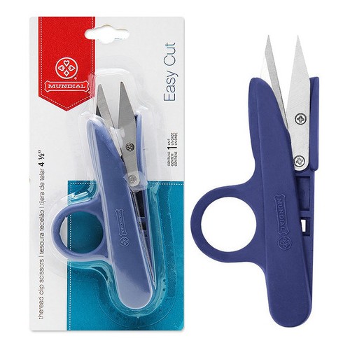 Tesoura De Arremate Mundial Tecelão Easy Cut Cabo Colorido em Oferta na Shopee