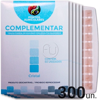 Ponto Auricular Cristal 300 Pontos com Micropore Acupuntura Auriculoterapia