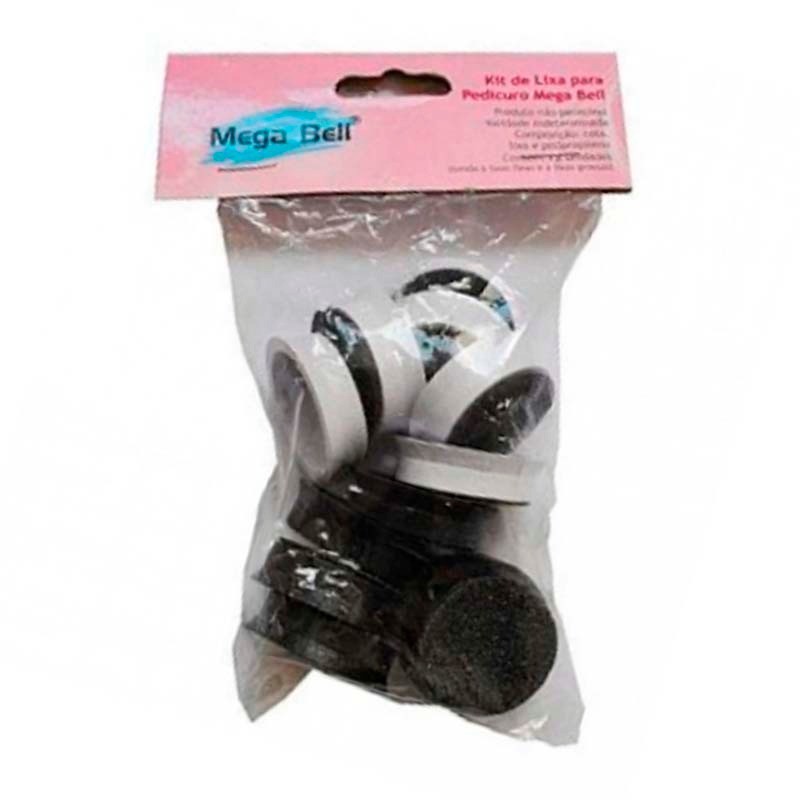 Refil Lixas Para Pedicuro Mega Bell - Pacote Com 12 Lixas P em Oferta na Shopee