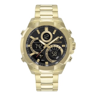 Relogio Masculino Technos Dourado W23721AAA/1P Digiana Original Oferta em Oferta na Shopee