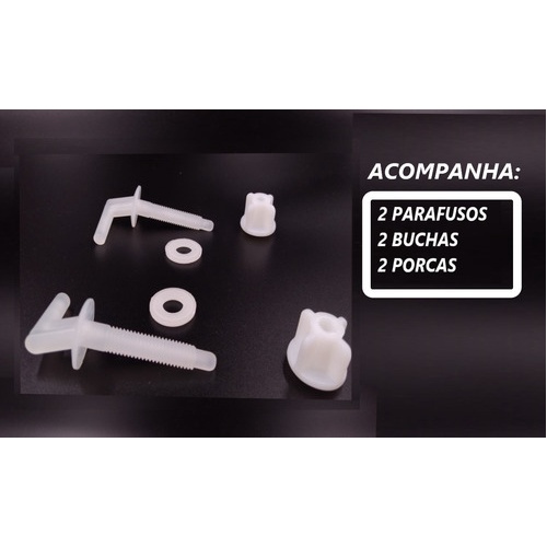 Pino Fixação Assento Atlas Compatível com Deca Ap01 Linhas Izy Targa Ravena Aspen