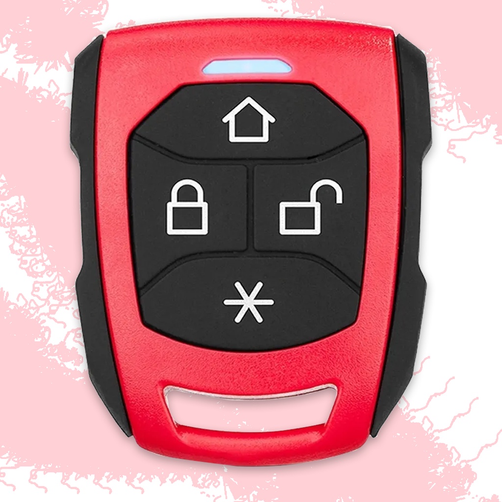 Controle Remoto De Alarme Taramps Vermelho Para Linha TW20 G2 G3 Sem Função Presença - Spare Parts and Accessories for Vehicles