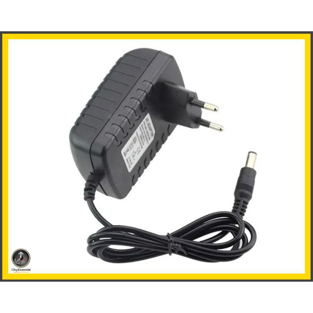 Fonte De Alimentação 12v Bivolt Câmera Cftv Fita Led em Oferta na Shopee