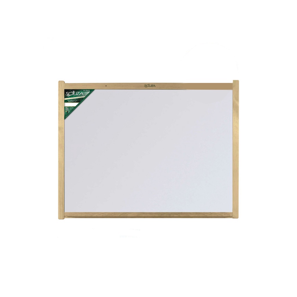Quadro Branco 40x30 Moldura Madeira Souza