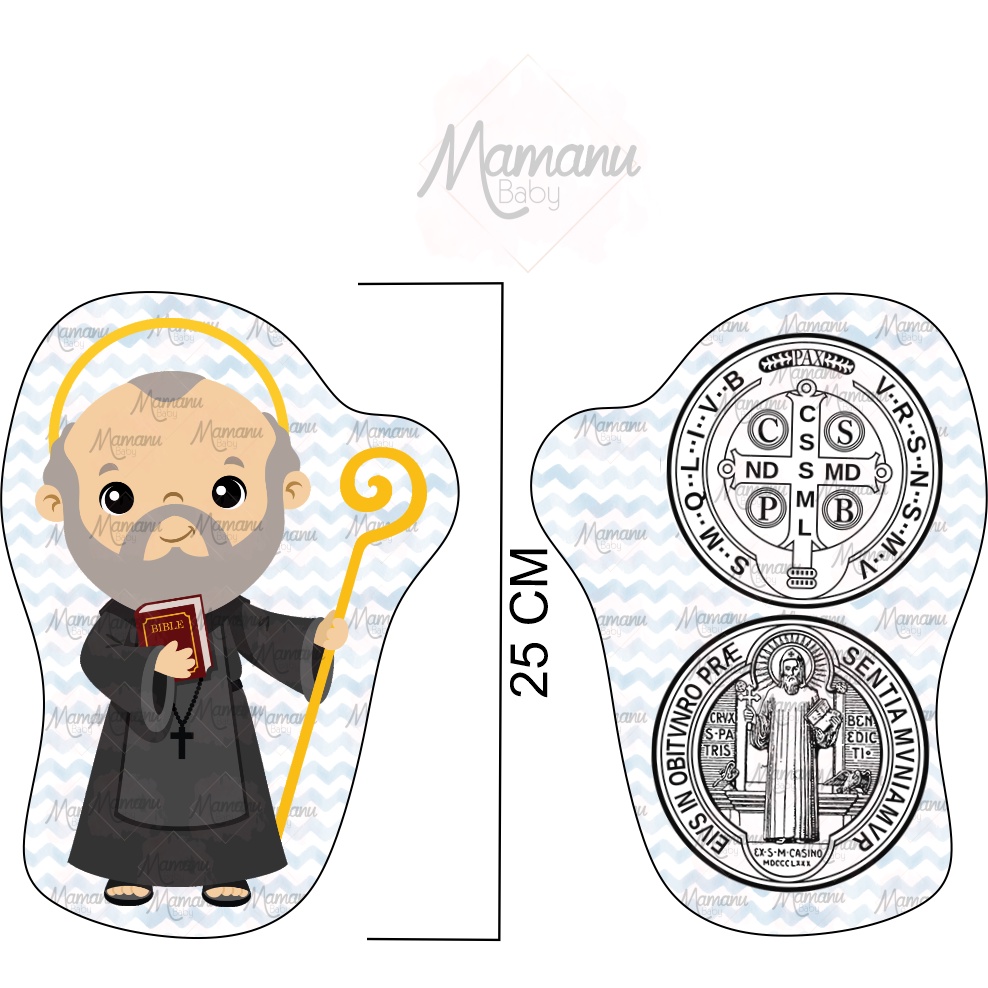 Almofada Naninha Santinho Católicos