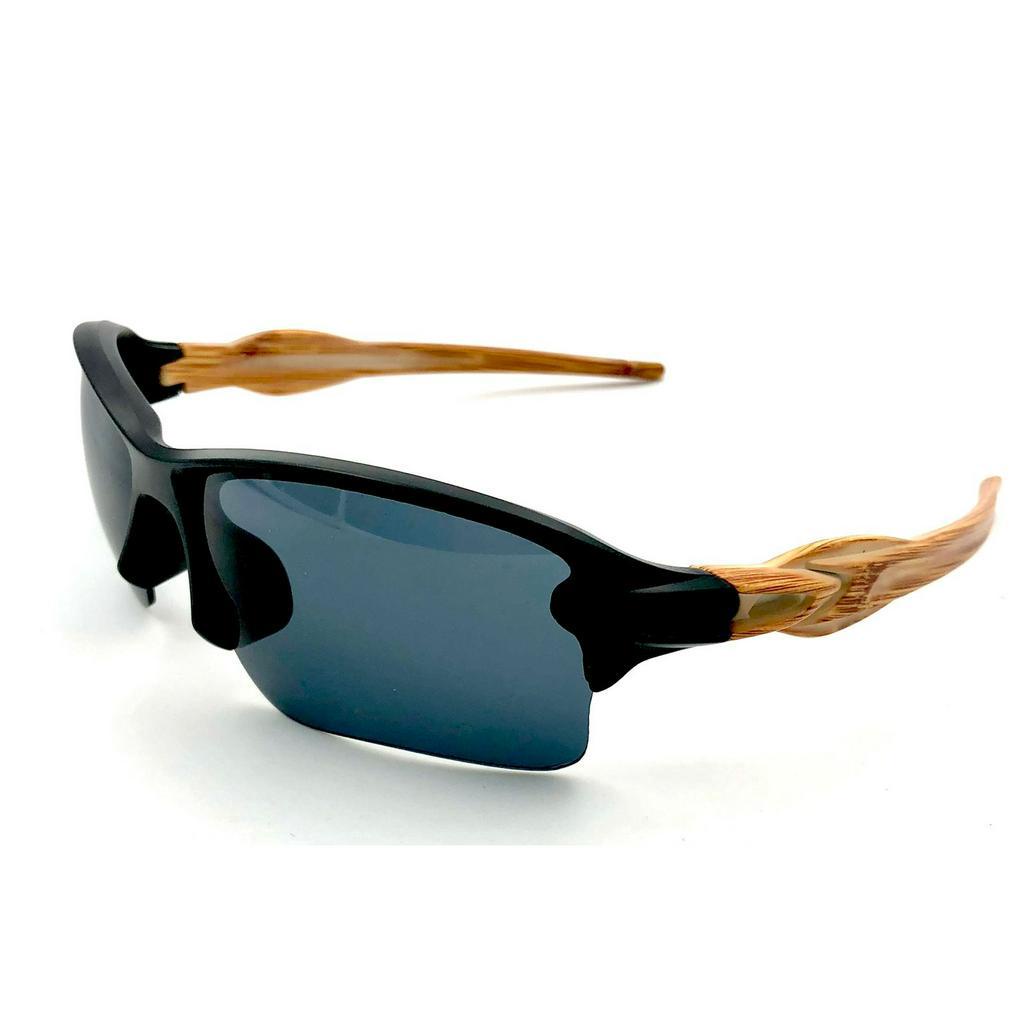 Óculos De Sol Masculino Feminino FLK 2.0 Preto Sportivo Haste Em Bambu Proteção Uv400 em Oferta na Shopee