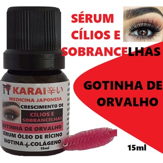 Cílios longos com Gotinha de orvalho, Sérum Crescimento Cílios e Sobrancelhas Fortalece E Hidrata