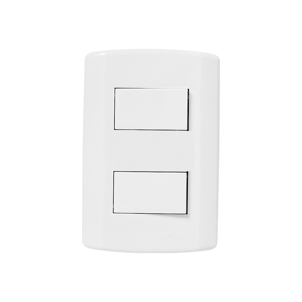 Interruptor  2 Teclas Simples 4x2 Pluzie Pluzi Modular
