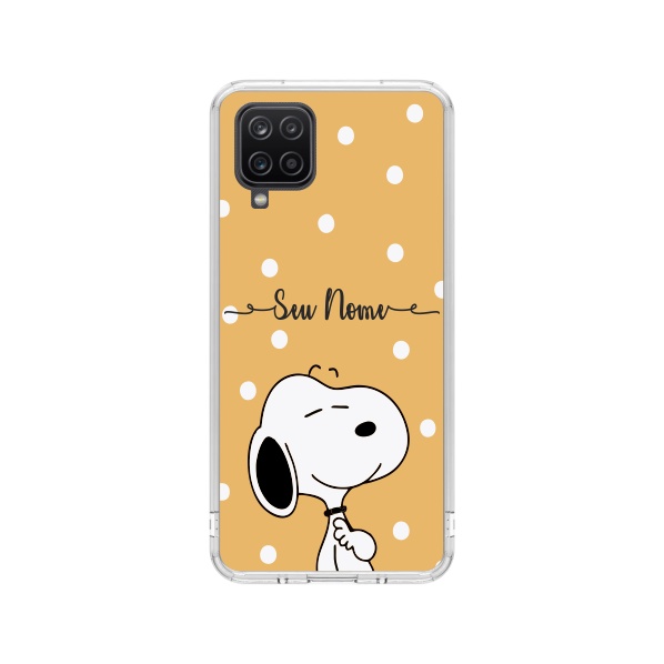 Capa de Celular Capinha Samsung A12 Personalizada - Snoopy com nome