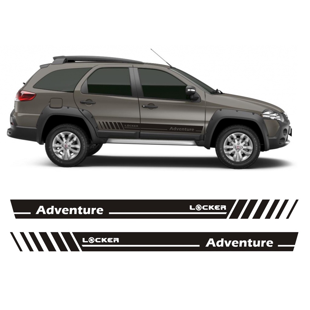 Adesivo Kit Faixas Laterais Pálio Locker Adventure