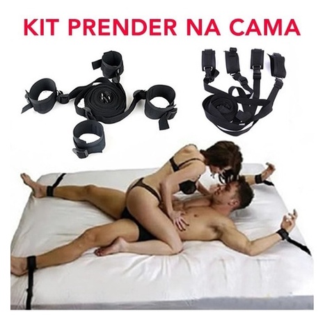 Kit Amarrar Na Cama BDSM Fetiche Bondage Dominação Submissão Sadomasoquismo  | Shopee Brasil