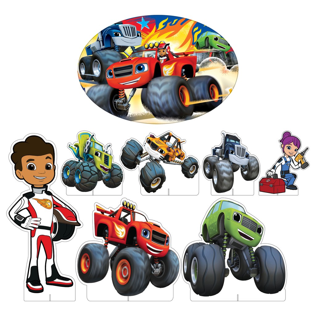 Kit Display + Elipse Festa Infantil Blaze Monster Machine