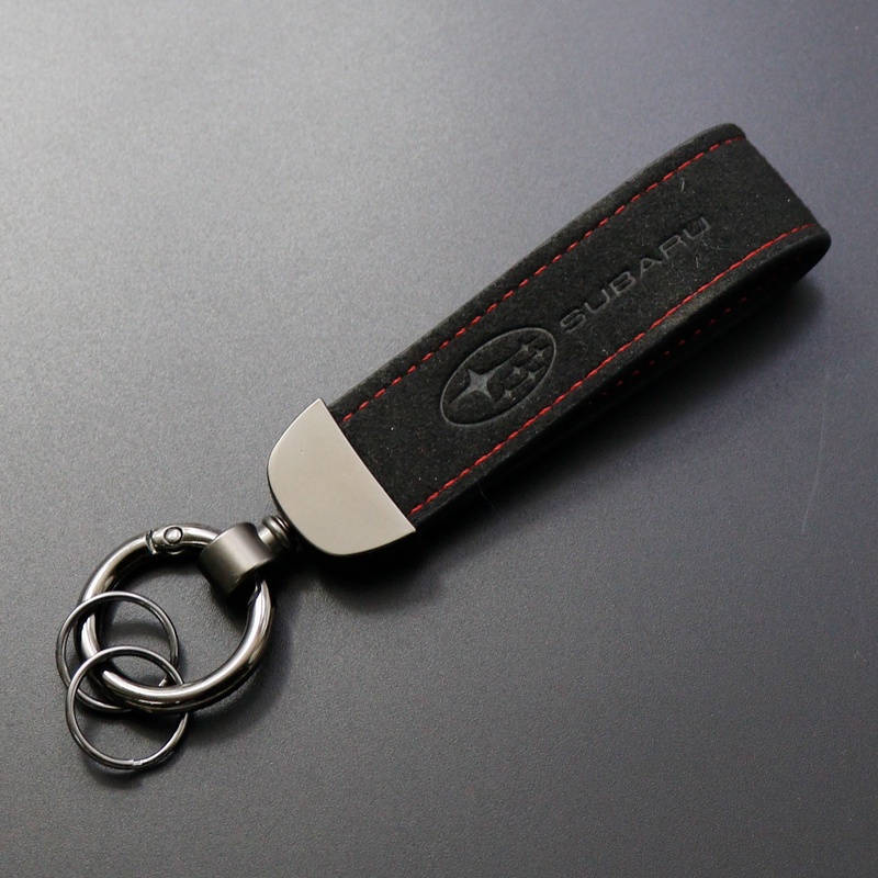 Logotipo Do Carro Chaveiro Curto Premium Suede Car Auto Acessórios Para Subaru Impreza WRX STI GDA GDB Forester Liberty