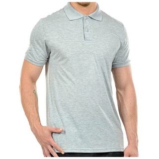 Camiseta masculina polo esportiva cinza
