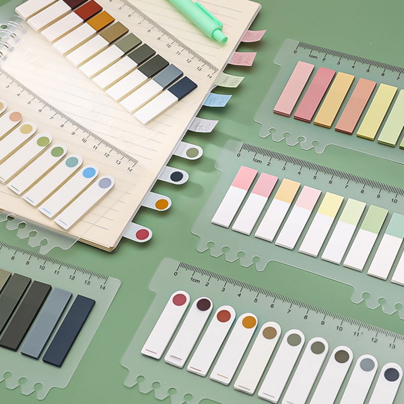 200 Folhas INS Morandi Adesivo De Index Adesivos Escama Criativo Translúcido Colorido