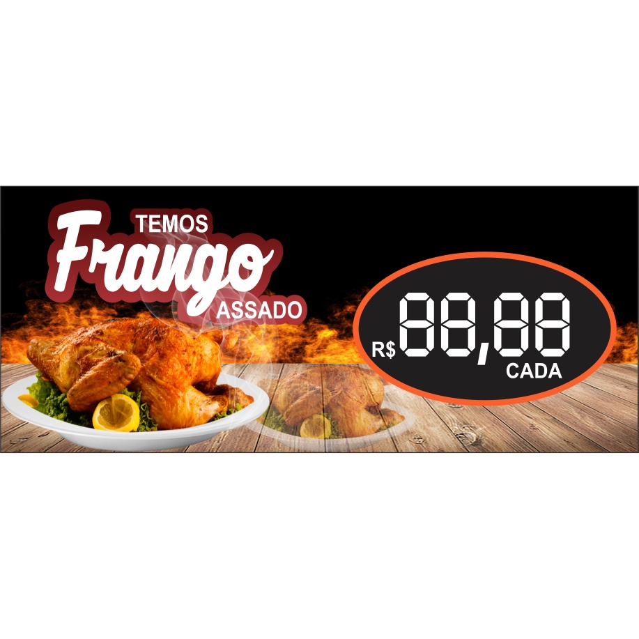 Faixa Frango Assado 1,20x50