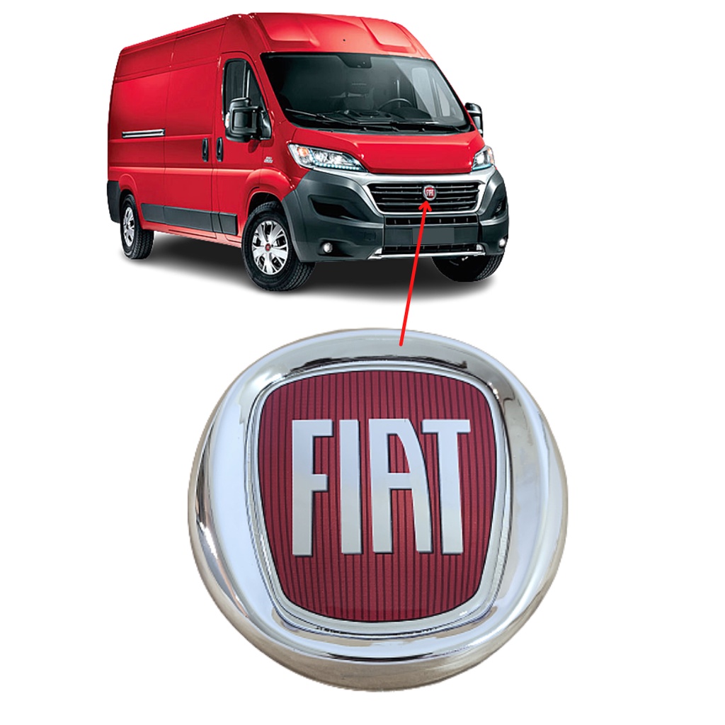 Emblema Grade encaixe orig Ducato 2006 2007 2008 2009 2010 2011 2012 2013 2014 2015 2016 2017 2018 2019 2020 ENCAIXE