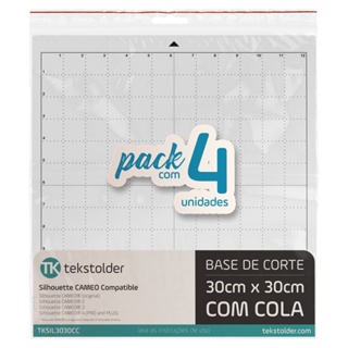 SILHOUETTE PACK COM 4 PEÇAS - BASE DE CORTE 30X30 COM COLA em Oferta na Shopee