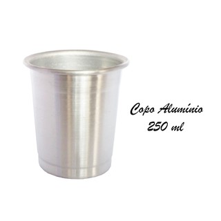 10 Copo Alumínio P/ Cerveja Suco Refrigerante Água 250ml