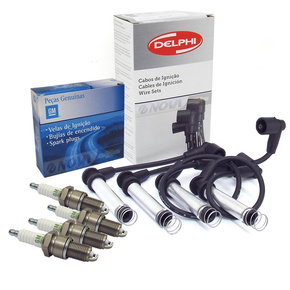 Kit Velas Cabos Ignicao 1.4 Econofle Corsa Novo 2007 A 2012 em Oferta na Shopee