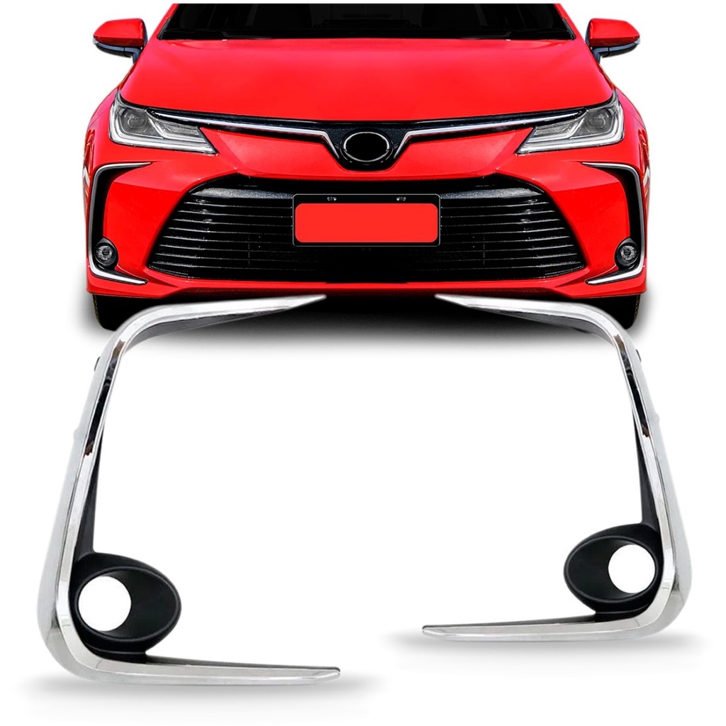 Moldura Grade Lateral Parachoque Dianteiro Corolla 2020 2021 em Oferta na Shopee