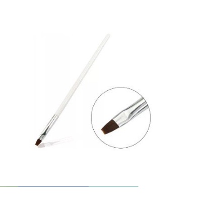 Pincel Para Gel Nº6 Unha Gel Uv Led Acrigel Fibra Profissional Nails Branco em Oferta na Shopee