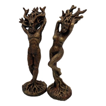 Kit Casal Deus Deusa Wicca Wiccaa Resina 15cm em Oferta na Shopee