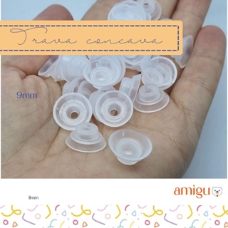 10 pares trava de segurança - côncava ou lisa em Oferta na Shopee