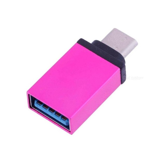 Adaptador Tipo C Entrada USB Para Celular e Tablets OTG USB - Cores Sortidas