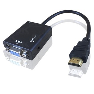 Cabo Adaptador Conversor Hdmi Para Vga Com Saída P2 De Áudio