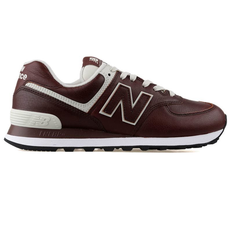 tênis new balance 574 couro marrom